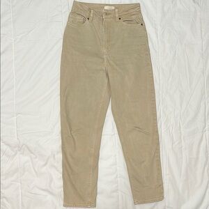 H&M Tan Straight Leg Jeans